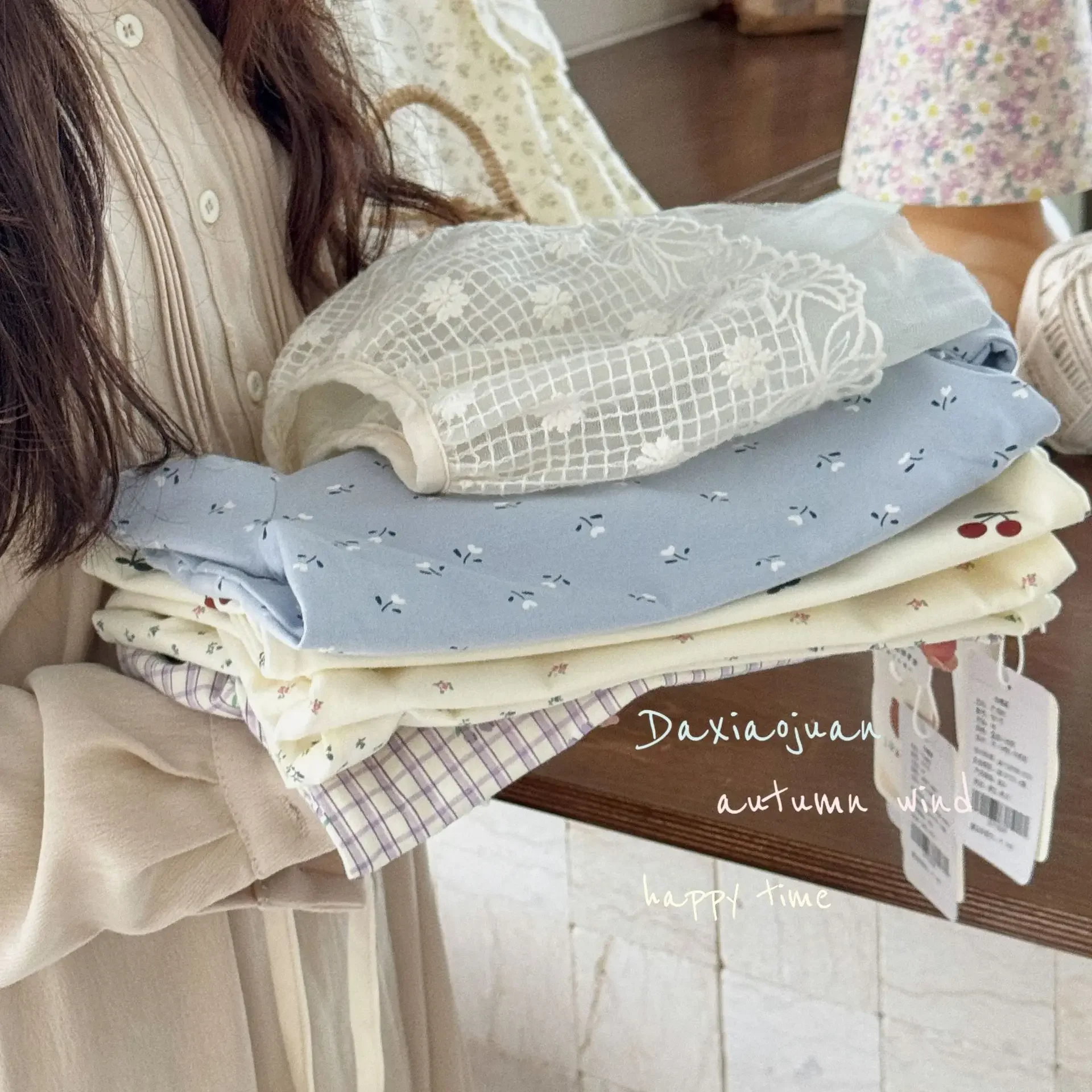 Undershirt Girl Autumn New Korean Half High Collar Baby Spring Flowers Versatile Long Sleeves T-shirt Tide Sweet Causal