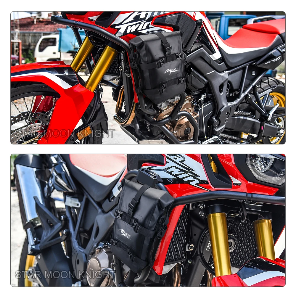 FOR Honda 1100 1000 Africa Twin / Adventure Sports CRF1100L CRF1000L Motorcycle Frame Crash Bar Bags Waterproof 8L Bumpers Bag