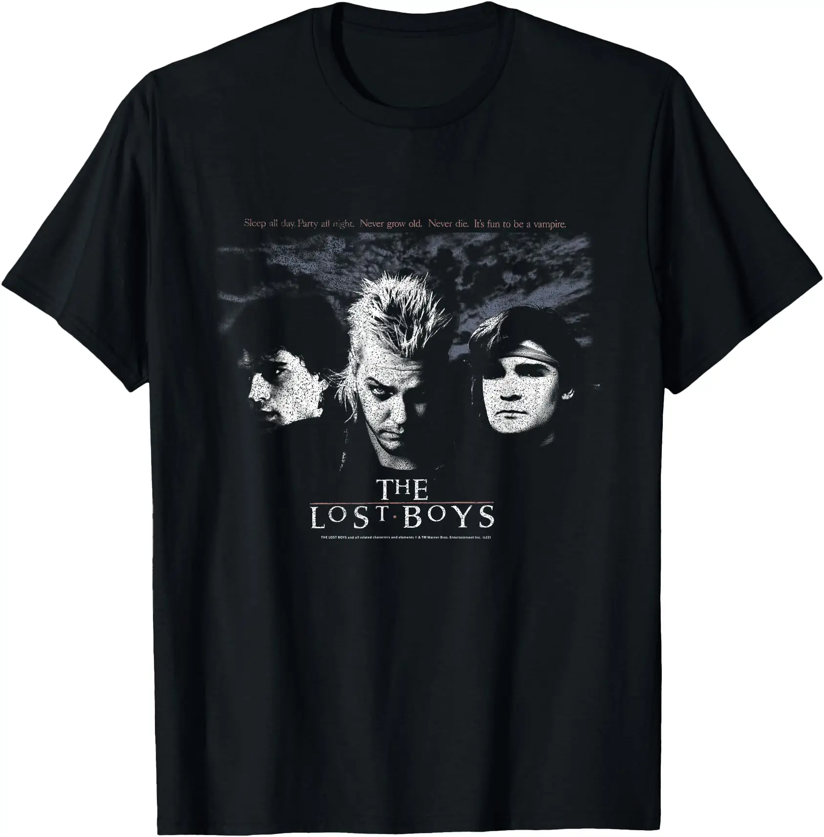 

The Lost Boys David Vampire graphic t shirts Santa Carla Scary Halloween tops Horror Movie printed tee large size Men's clothing