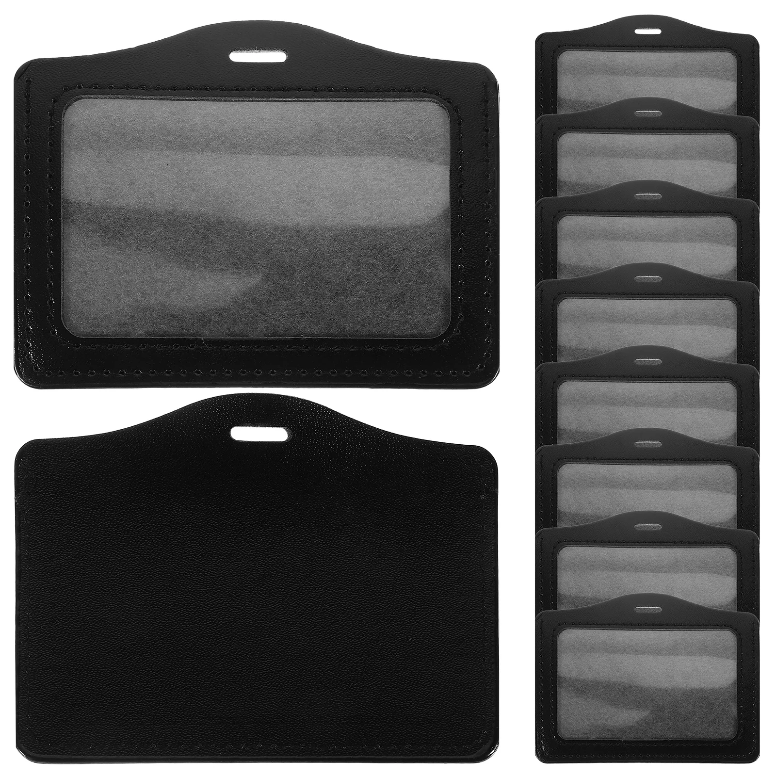 10 Pcs ID Card Holder Game Cards Covers Picture Transparent Name Clear Storage Sleeves