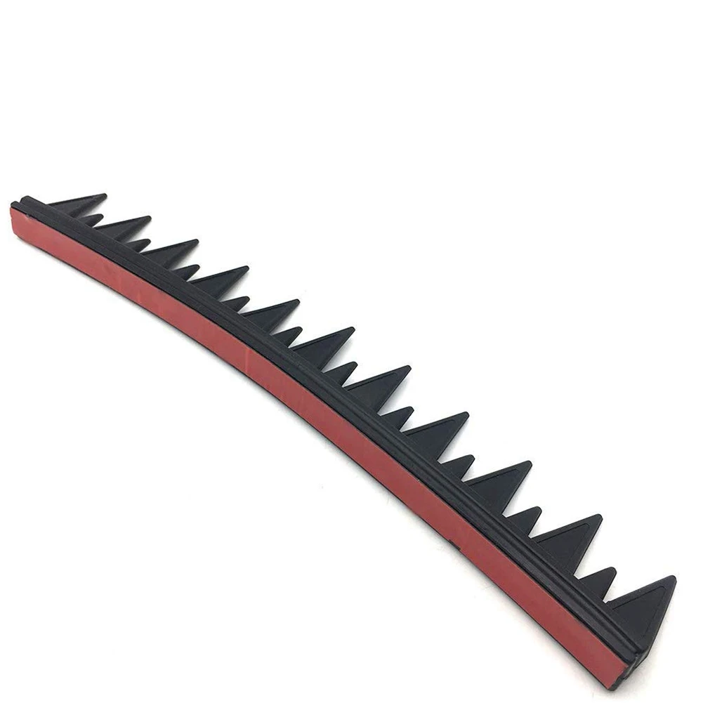 Stablize 2X Reflective Motorcycle Helmet Mohawk Spikes Rubber Saw With Red Helmet Decals(Helmet Not Included)