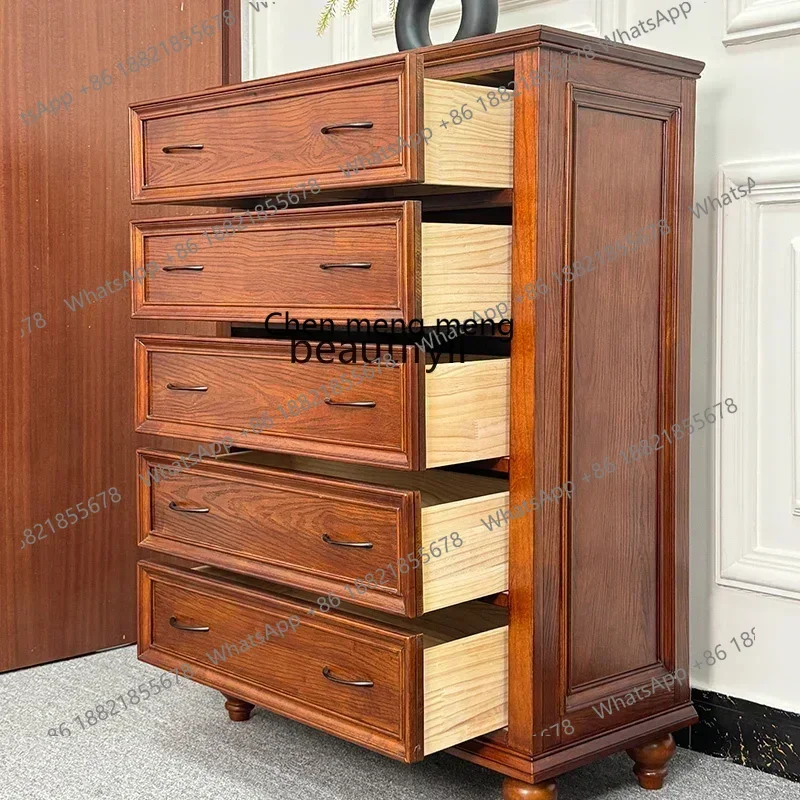 HHHAmerican solid wood double door four side cabinet storage locker bedroom chest cabinetH