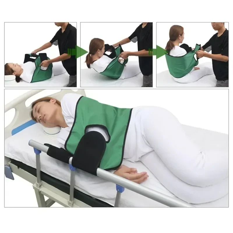 Anti-Bedsore Repositioning Belt for Bedridden Patients - Paralysis Care Turning Aid with Side-Lying Position Support