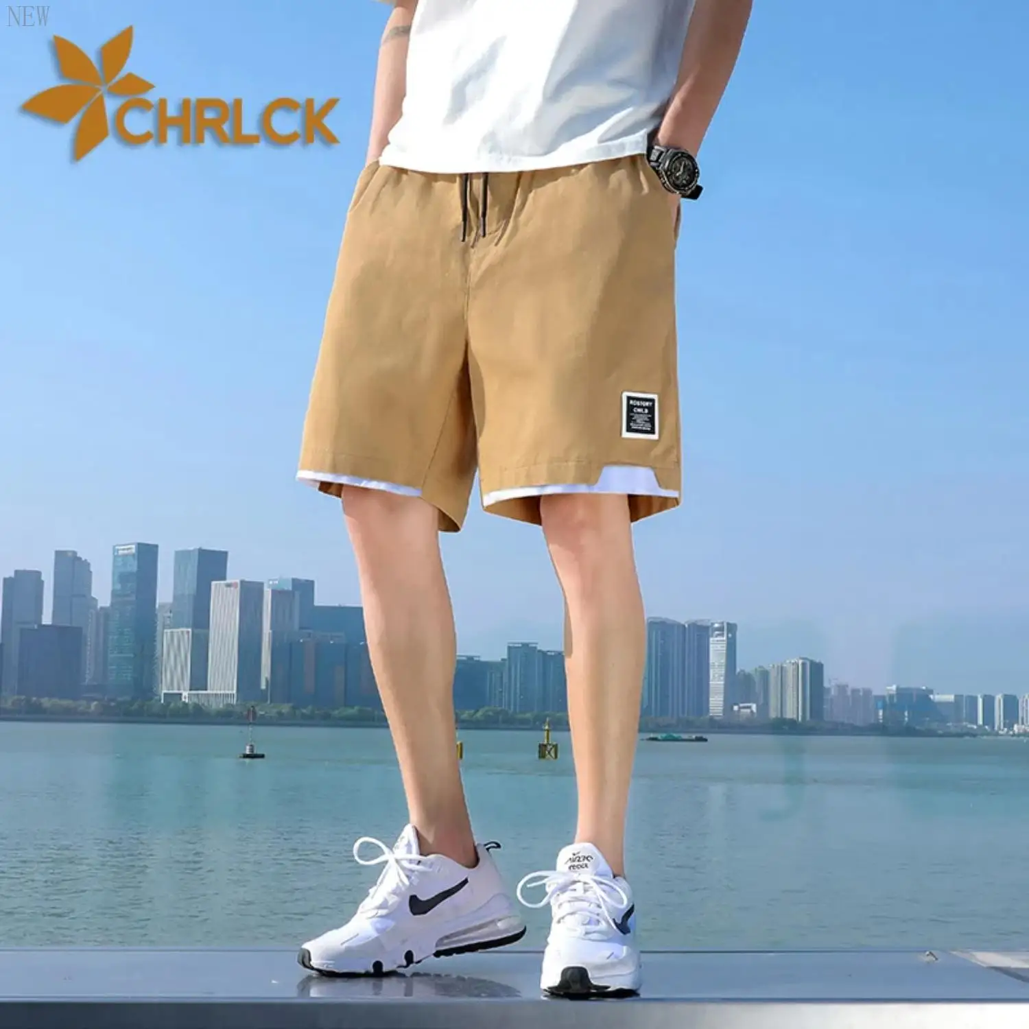 

New Men's Summer Loose Fitting Beach Shorts Breathable Casual Shorts Camping Pants Outdoor Sports