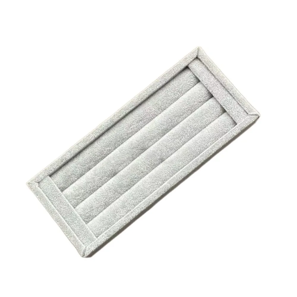 

Fashion PU Velvet Rings Earrings Organizer Mini Bracelets Velvet Jewelry Tray Necklaces Flannelette Jewelry Display Holder Gifts
