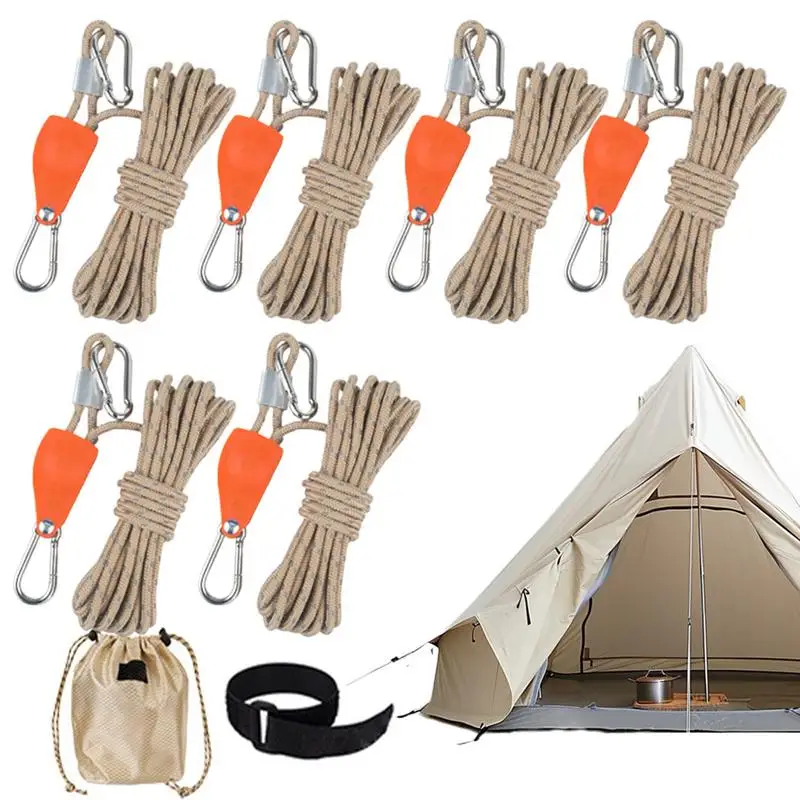 

Rope Tie Down Straps Reflective Camping Ratchet String Tent Cord Heavy Duty Retractable Ratchet Straps For Canopy Kayak Tent