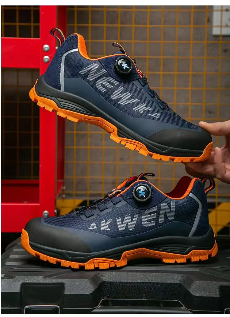 

Labor Protection shoes Mens Work Shoes Wear-Resistant Soles Safe Anti-Pressure Casual Fashionable Rotating Elastic