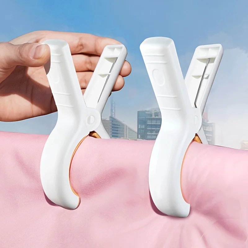 3/12pcs Heavy Duty Beach Towel Clips Blankets Non-Slip Hooks Windproof Laundry Pegs Sturdy Structure Drying Tools Clothes Pins