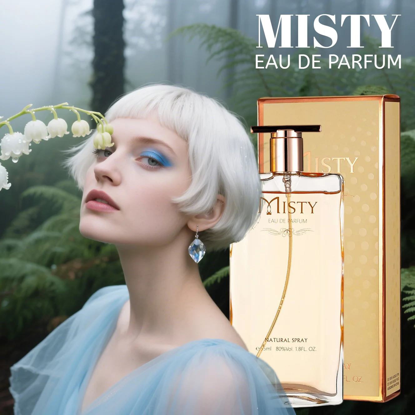 

Vanilla Sandalwood Perfume, 55ML Spray, Floral Fruity Scent, Women's Perfume Original Mujer, 6-8 Hours Long Lasting, Festival