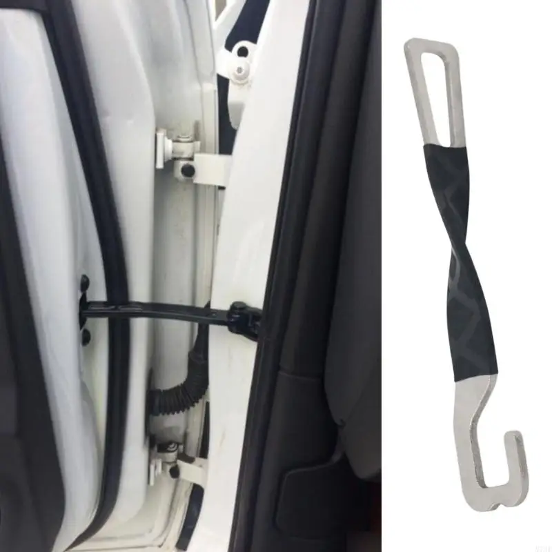 M76E Vehicle Door Ajar Support in Stainless Steel for a Slightly Open Car Door, Wrapped Center Grip, Rest Break Circulation Aid 5