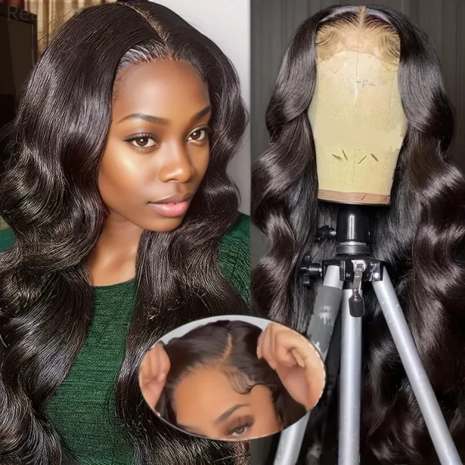 5x5 100% Brazilian Body Wave Human Hair Wigs Transparent Ready to Wear Lace Frontal Wig For Women 30 Inch Choice Glueless Wig ﻿