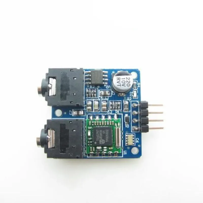 Módulo de rádio compatível com TEA5767, comunicação I2C, microcontrolador FM C51, duas antenas