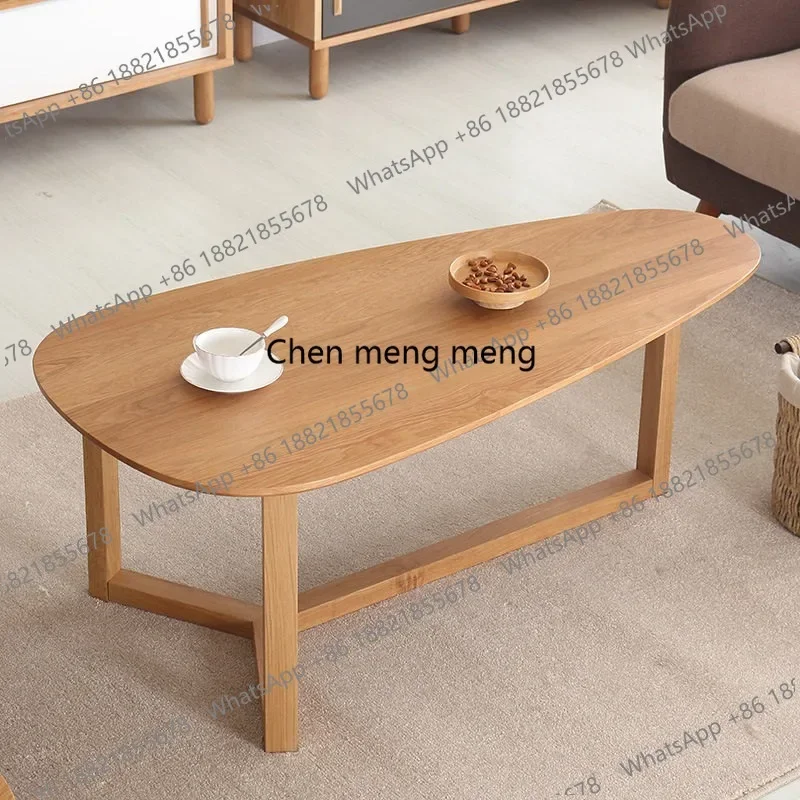 M183 Nordic pure solid wood coffee table mango table creative water drop simple log designer coffee table