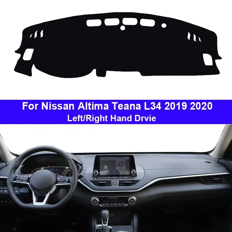 For Nissan Altima Teana L34 2019 2020 Car Accessories Protective Pad Dashboard Cover Silicone Non-Slip Mat Sunshade