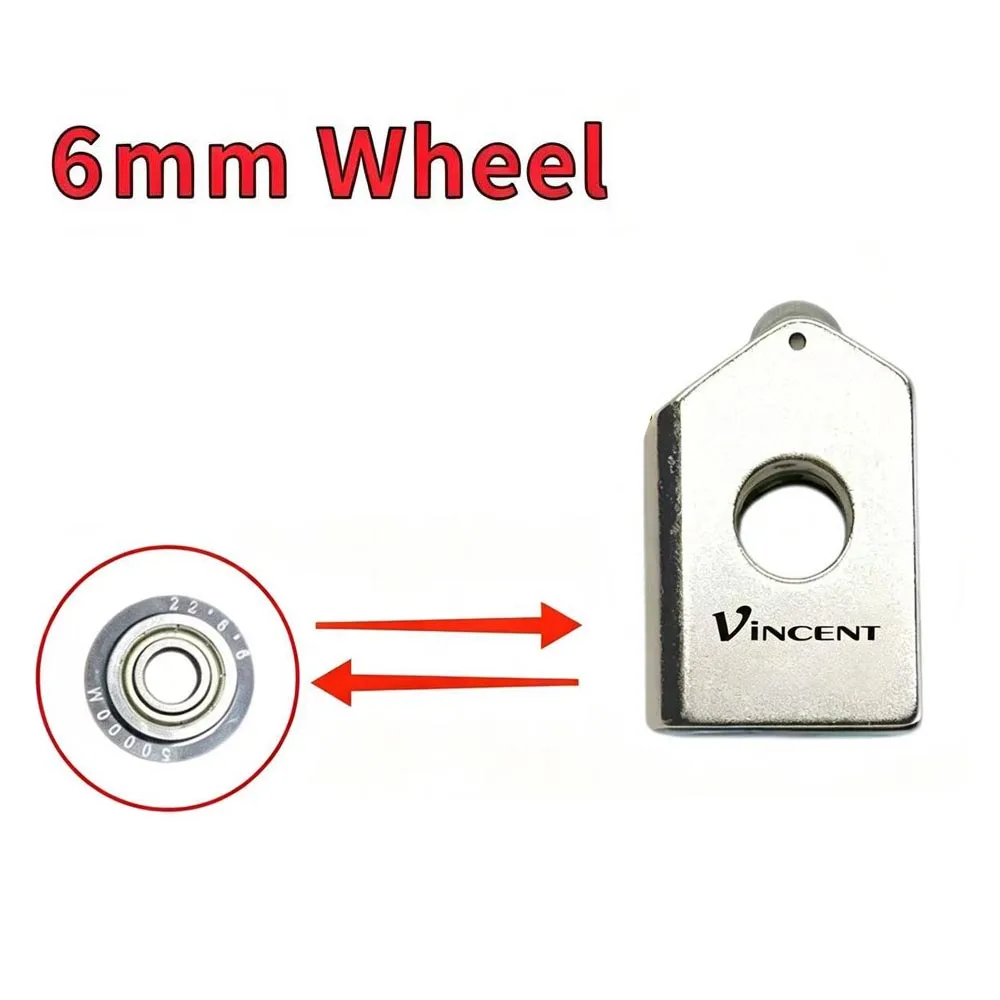 New Perforated Tile Cutter Head New T-Type Push Knife Replacement Tip, 22mm Large Wheel 6mm Tile Cutting Blade