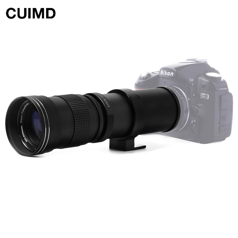 420-800mm F/8.3-16 Super Telephoto Lens Manual Zoom Lens for Canon Nikon Sony Pentax DSLR Camera