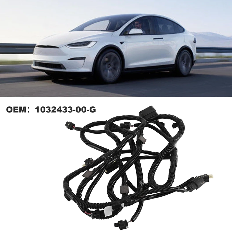 

1 Pack Car Front Bumper PDC Parking Wiring Harness Easy Install 1032433-00-G For Tesla Model X 2016-2019 103243300G