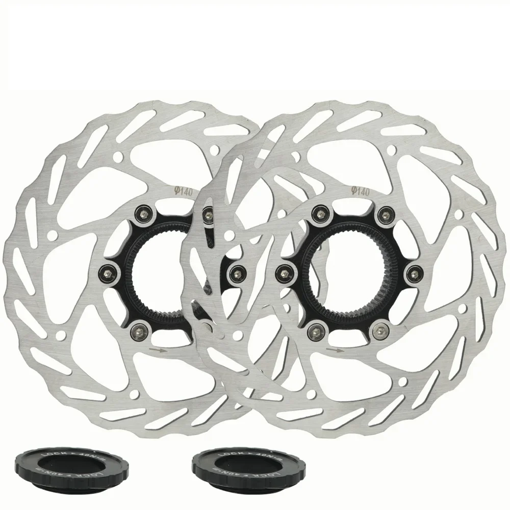 油圧式自転車ディスクブレーキローター,中央ロック,140mm, 160mm, 180mm, MTB,ロードバイク,冷却,中央ロック