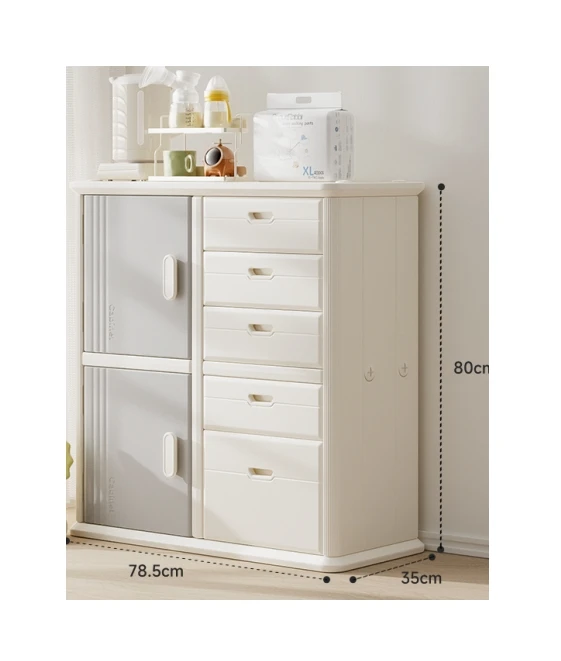 

Indoor Plastic Kids Furniture Set with Drawer Organizer Toy Storage Cabinet for Kindergarten School Living Room Bedroom