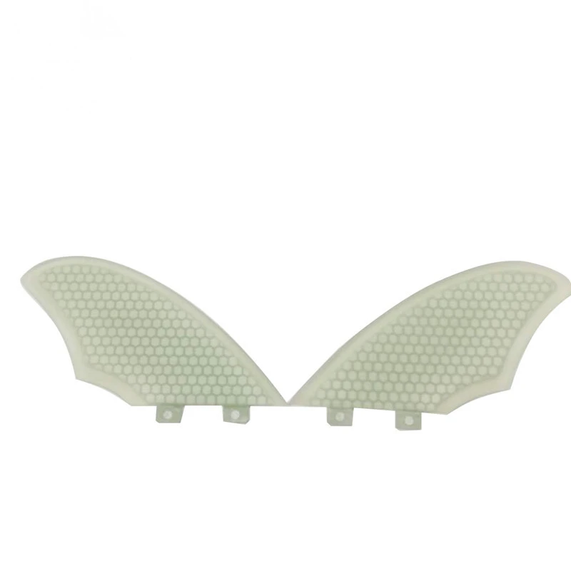 Surfboard Double Tabs/Keel Fins Twin Fin Set Keel Fin Clear Color UPSURF Surfboard Fin Surf Accessories