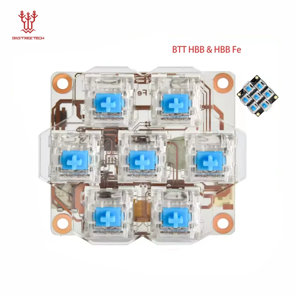 

BIGTREETECH HBB V1.0 Board For Klipper Control Keyboard 7 Buttons Mechanical Keys 3D Printer Parts DIY For Voron 2.4 ﻿