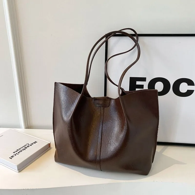 

Trendy Designer Leather Shoulder Bag Women Handbag Tote Crossbody Purse Satchel Classic Luxury Diaper Bag