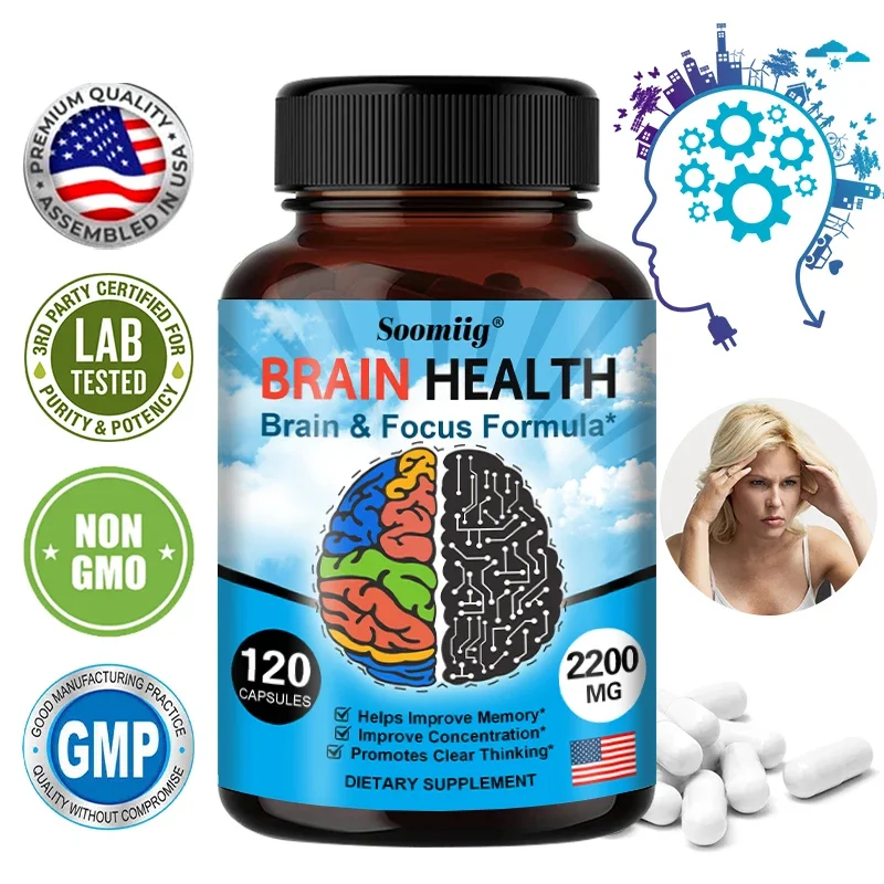 

Yizhi Brain Capsules, Enhance Concentration, Improve Memory and Clarity, Immunity, Vitamin B12, Increase IQ, Brain Supplement