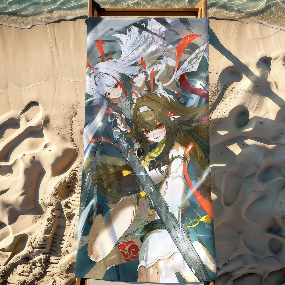 Ye Shunguang  Game ZZZ Towel Sports Quick Dry Travel Camping Gear Sandproof Soft Light Large Beach Towel