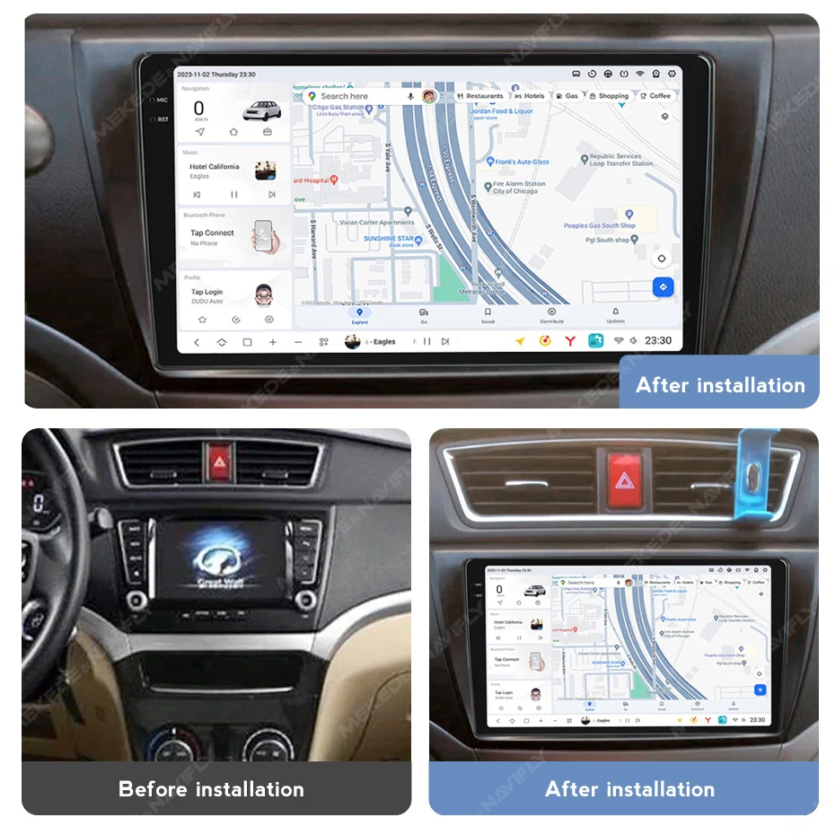 Mekede DUDU6 DUDU7 12 + 512GB Android Autoradio Car Stereo Per Volexx C30 2015-2019 Multimediale Per Auto 2K HD QLED schermo