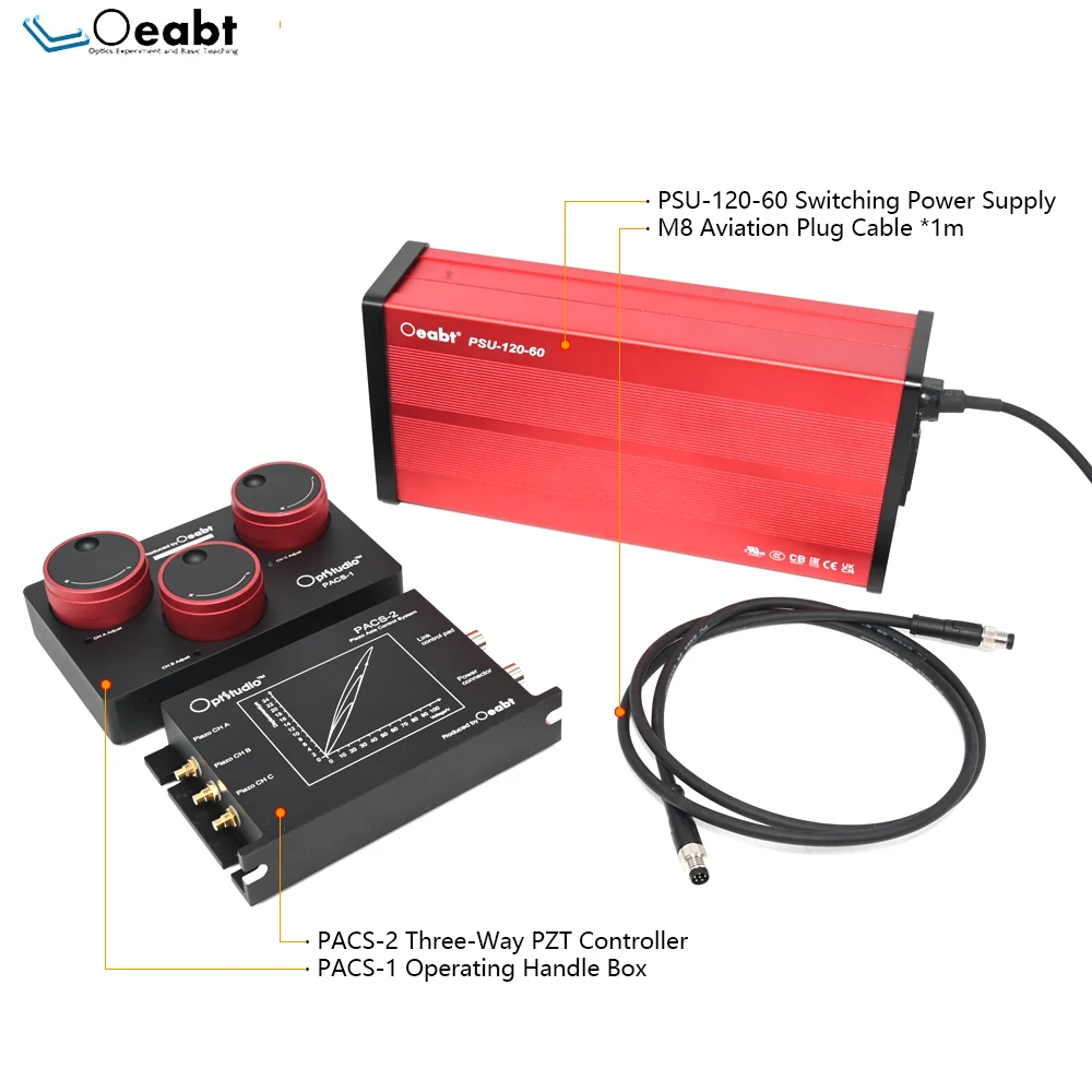 PACS-2 Split Three-Way PZT Controller Three-Channel Piezoelectric Ceramic Actuator Driver Stepper Motor for Scientific Research