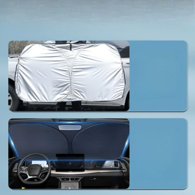 BYD Atto 2/Yuan Windshield UV Sun Shade - Foldable - Image 5