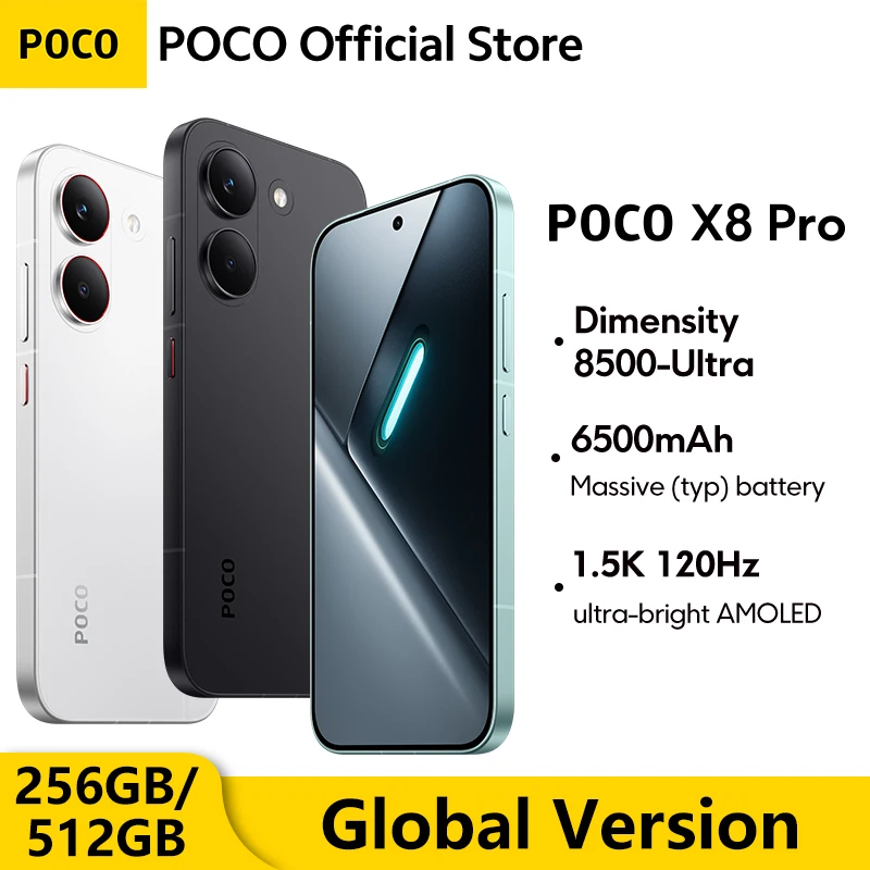 World Premiere】POCO X8 Pro Global Version Smartphone 6.59