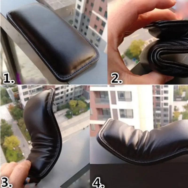 Leather Auto Car Center Console Knee Cushion Soft Pad Automotive Soft Knee Side Cushion Pad Thigh Support Comfort Pillow