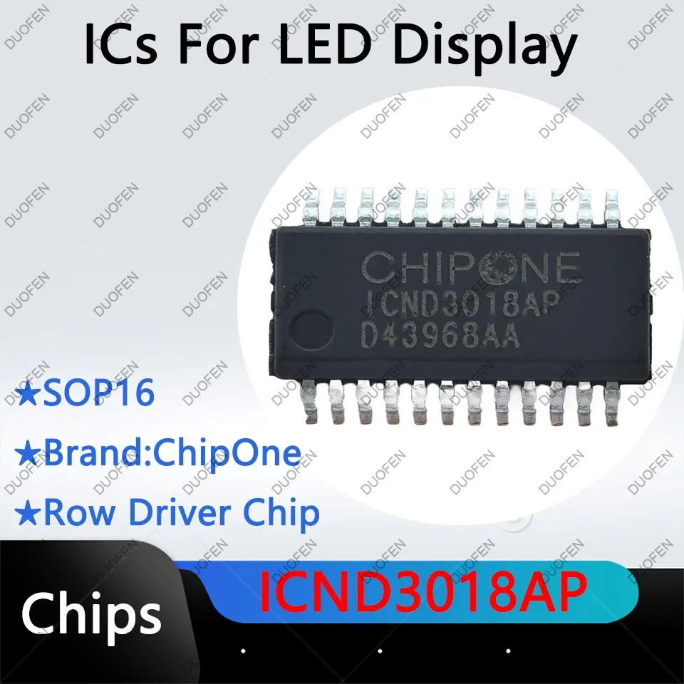 ICND2018AP, circuitos integrados de fila, circuitos integrados de control lógico para pantalla LED