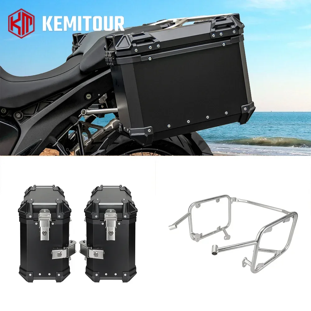 

R1300GS Side Box With Bracket Aluminum Trunk For BMW R1300 GS 2023-2025 Rear Luggage Pannier Saddle Bags Motocycle Accessories