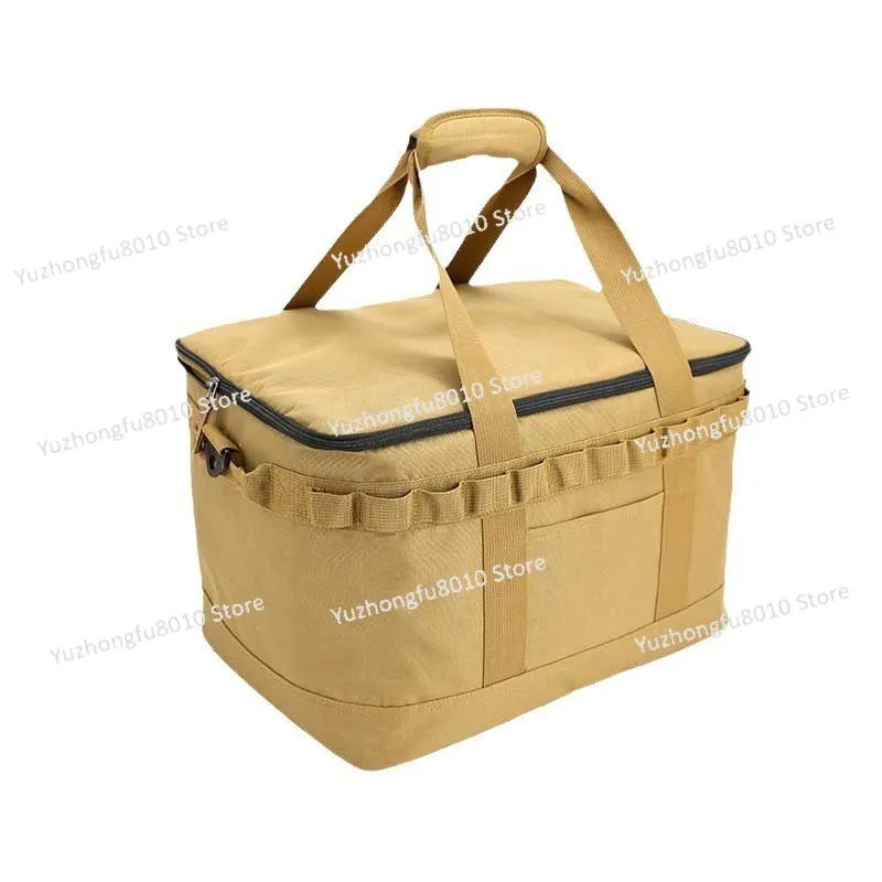 Foldable Oxford Cloth Camping Storage Bag Tactical Gear Organizer Picnic Cookware Tool Bag Waterproof Outdoor Travel Tote