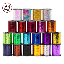 New 28C Flat wire 8000M/Roll DMC Metallic Embroidery Crochet Threads Knitting Yarn Cross Stitch Threads Sewing accessory diy