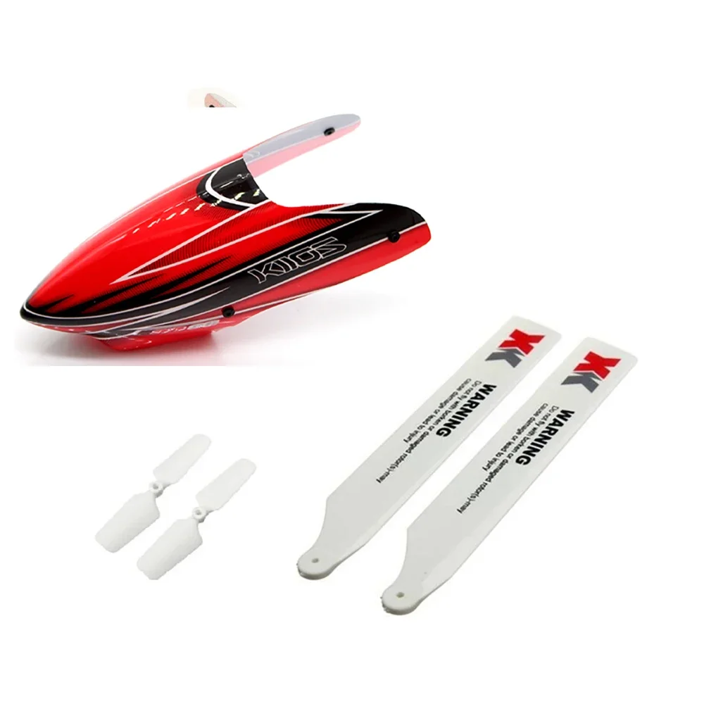 RC Helicopter Main Blade, Lâmina da cauda, Peças sobresselentes originais da hélice do dossel, Acessórios de substituição Bag, XK K110 K110S