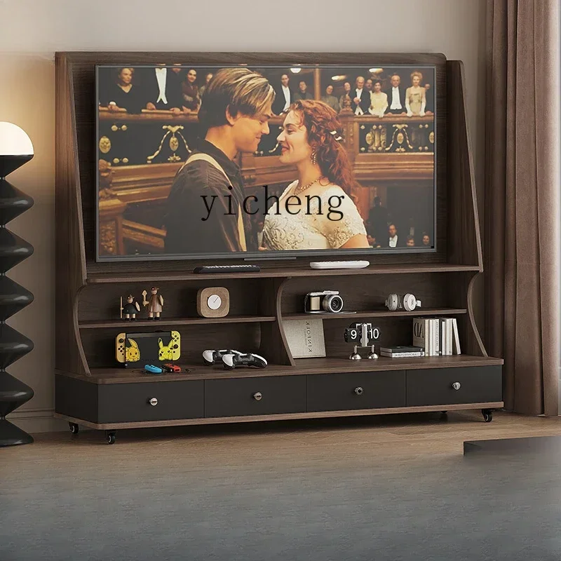 F1 Zz Small Apartment Removable TV Cabinet Living Room New Bedroom Floor Storage Locker Integrated