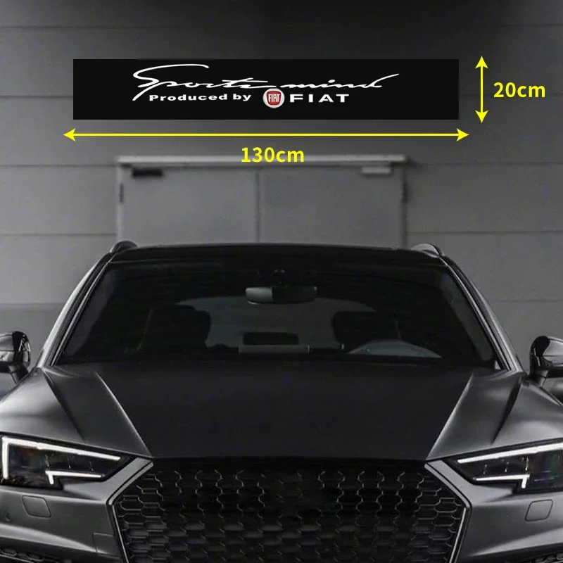 Car Windshield Sticker Front Window Decorative Decal For Fiat JUNTO abarth 500 stilo ducato palio bravo doblo Egea Accessories