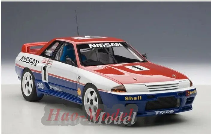 AUTOart 1:18 For Nissan R32 GTR 1991 Alloy Diecast Model Car Simulation Toys Boys Birthday Gifts Hobby Display Ornaments Red