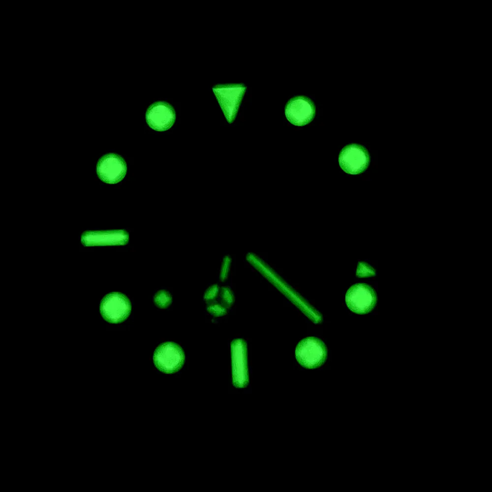 29mm GMT four-pin dial Sun print green luminous business watch accessories are available for the NH34A automatic movement