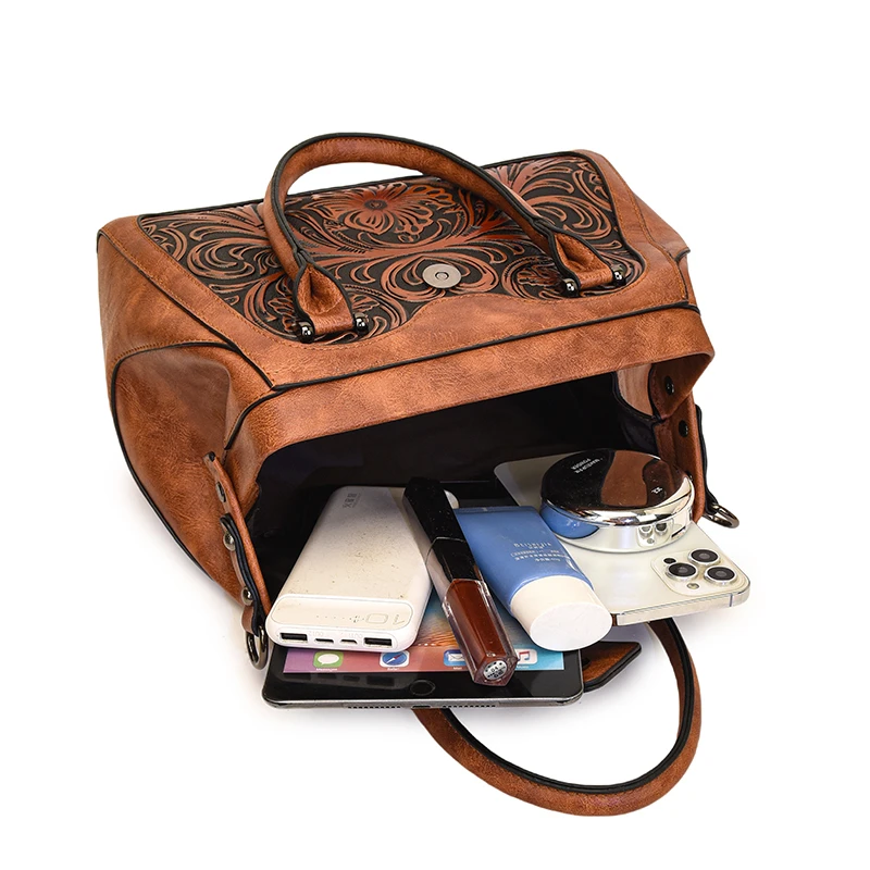 High Quality Retro Handbag Women Shoulder Bag Luxurious Designer Handbag 3D Relief Office Pocket Brand Bolsos Lujo New Gift Pack