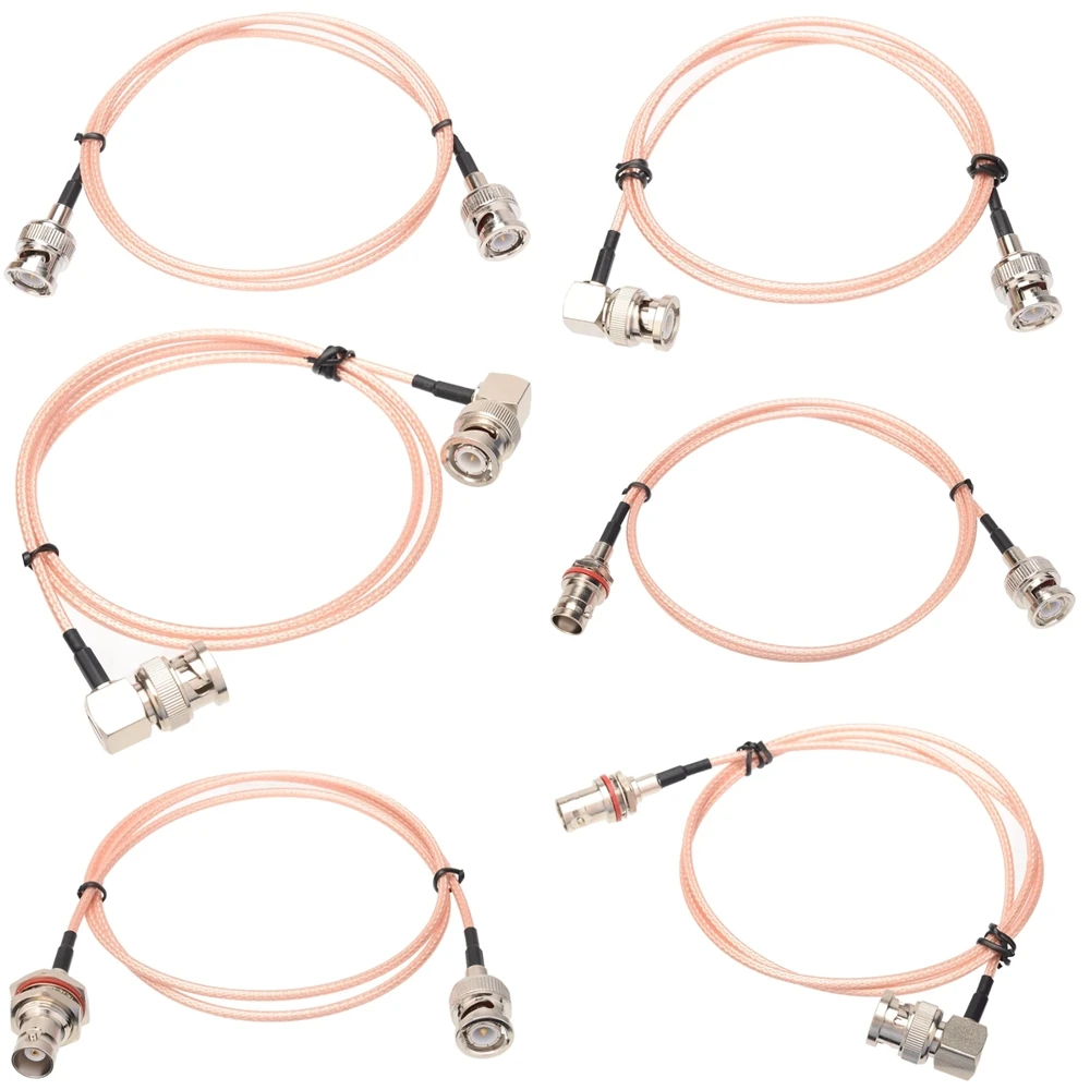 Right Angled BNC To BNC Male Female Plugs Connector 6G 3G 4K RG179 Coaxial Cable For HD Video Camera SDI Camcorder HD-SDI 3G-SDI