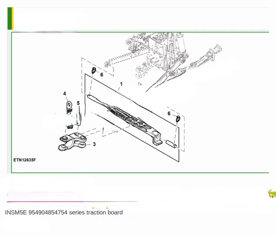 تنطبق على الملحقات الأصلية لجرار جون ديري 5-854 5-904 5e1004 950 مجموعة الجر شعاع التأرجح