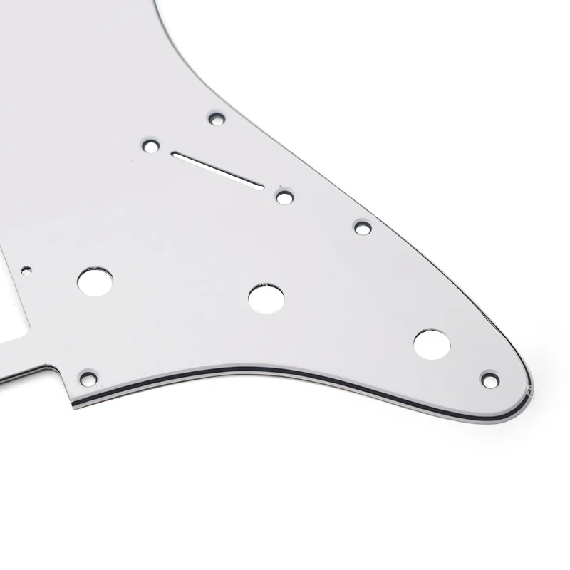 HSH 3 Ply 11 Holes Electric Guitar Pickguard Anti-Scratch Plate for ST FD Electric Guitar Black/White