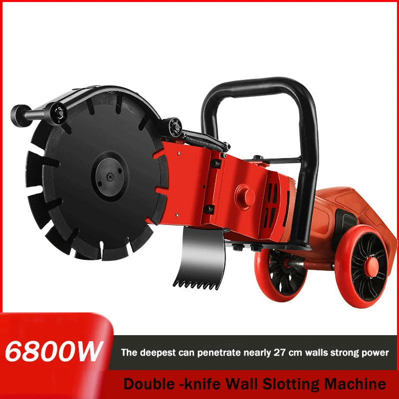 

Wall Slotting Machine concrete ground door window reconstruction road cutting Double -knife Professional dustless wear Wall Saw