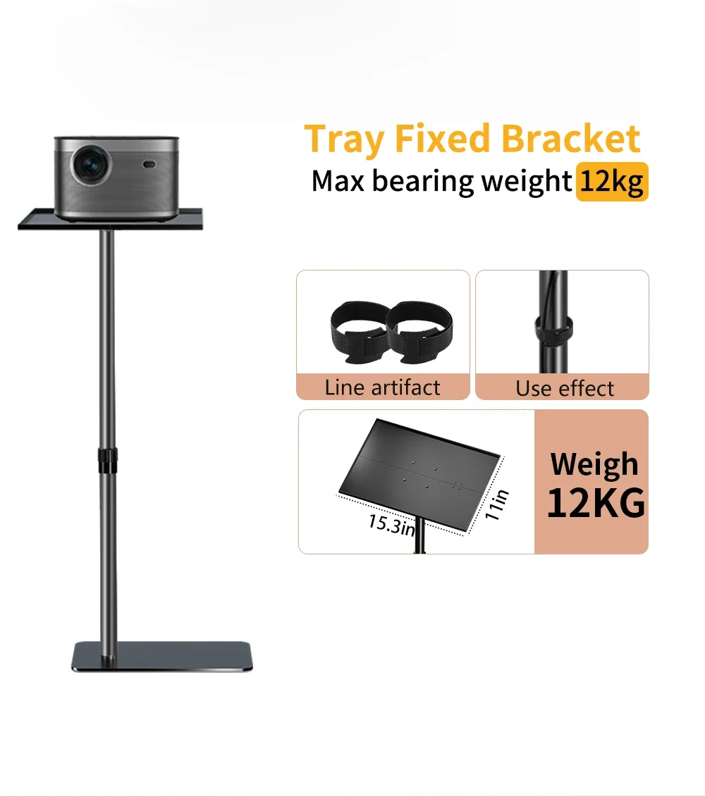 FF-H268   Adjustable Projector Support Stand Metal Holder Multi-angle 360 Rotating Projector Bracket for Film Video Projector