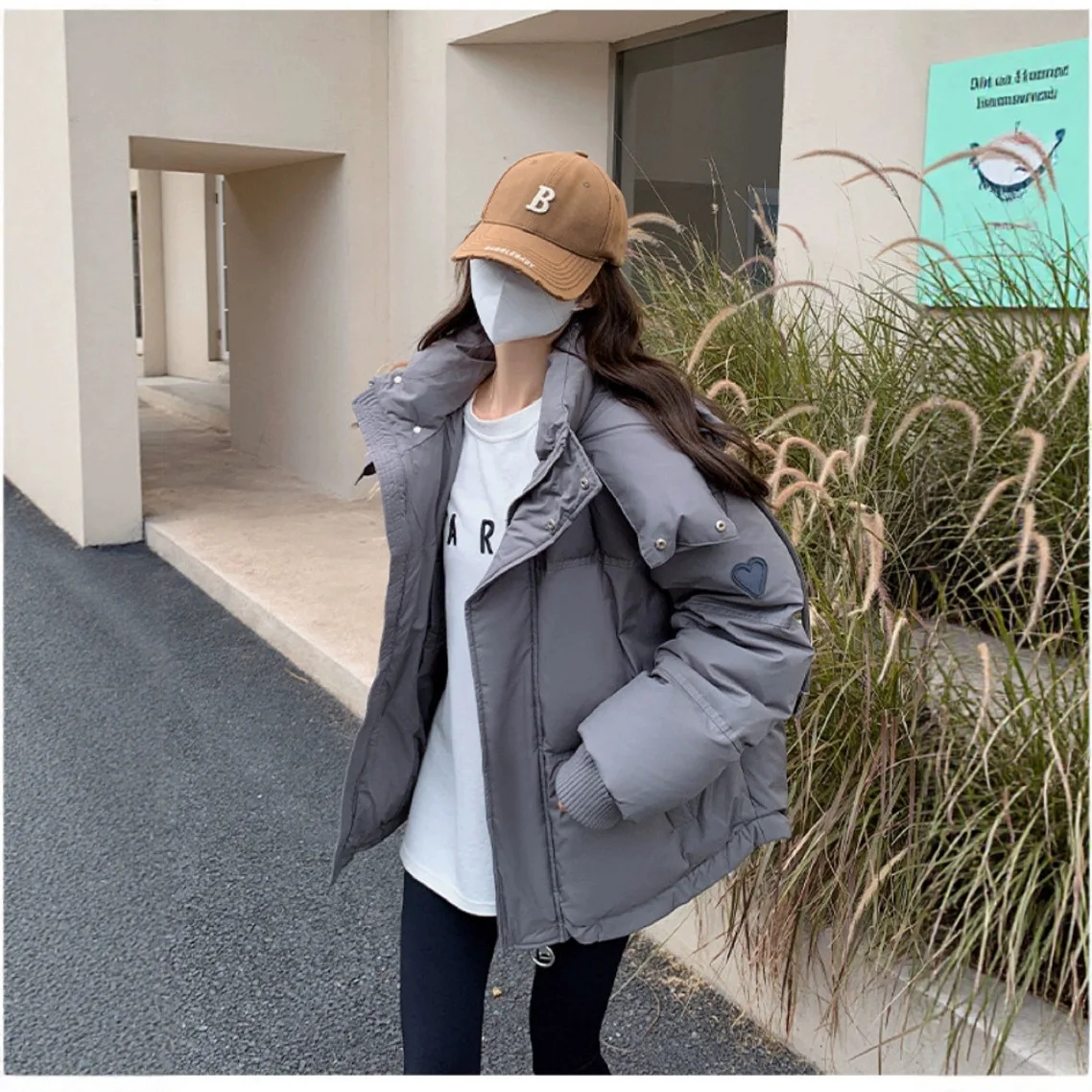 Down Cotton-Padded Jacket Women Short Overcoat 2026 New Autumn Winter Korean Loose Bread Clothing Thicke Warm Parker Coat Couple