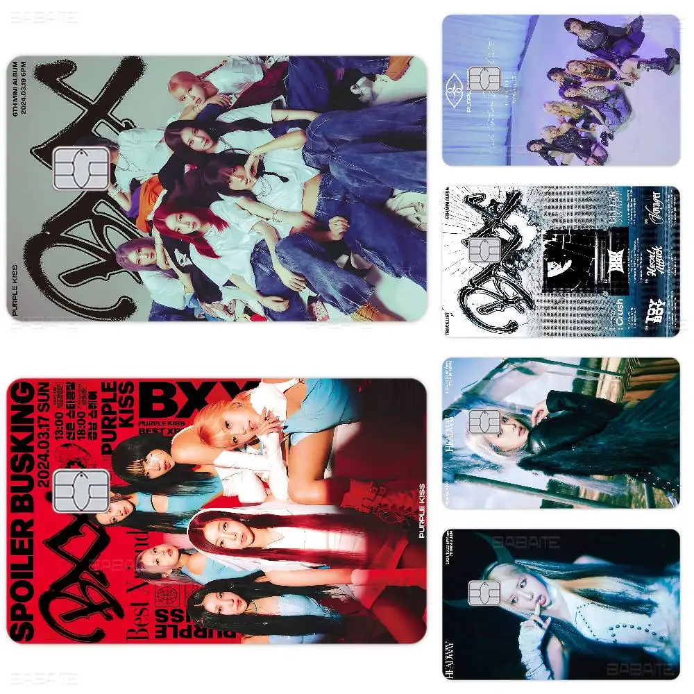 الكلاسيكية الشهيرة Kpop P-PURPLE K!SS 100% رائجة البيع أمين الائتمان الخصم البنك بطاقة حافلة بطاقة فيلم الجلد ملصق #5